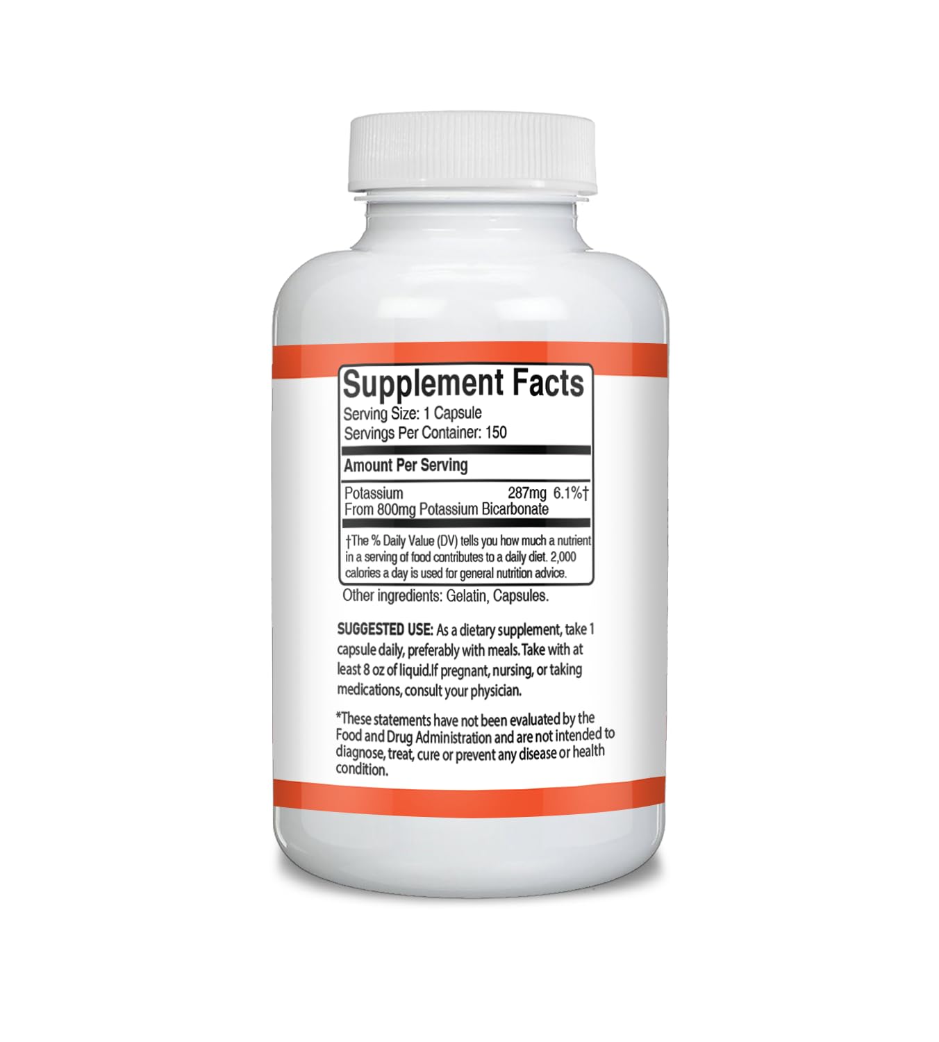 Unpretentious Potassium Bicarbonate Capsules side view