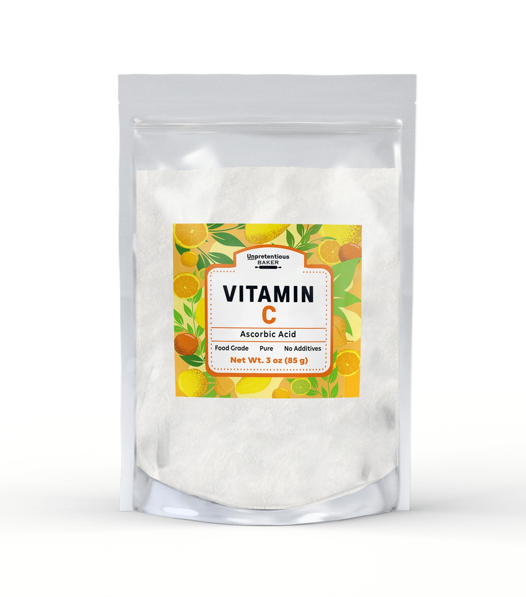 Unpretentious Vitamin C Powder Crystals 91g front view