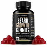 Unsocial Pomade Beard Growth Gummies front view packaging