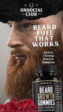 Unsocial Pomade Beard Growth Gummies showing gummy texture