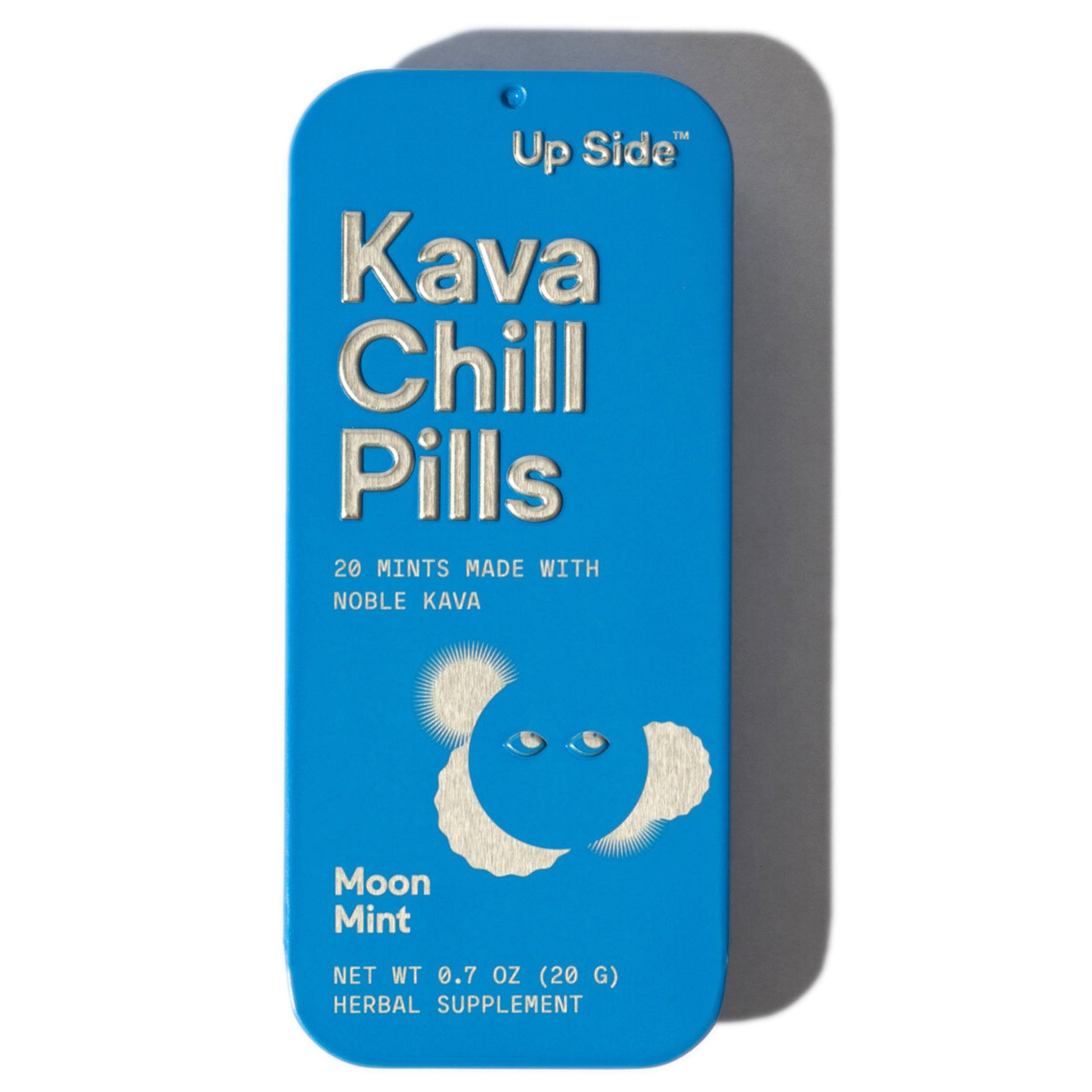 Up Side Kava Chill Pills Moon Mint packaging front view