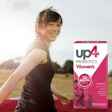 up4 Women's Probiotic displayed with whole cranberry powder