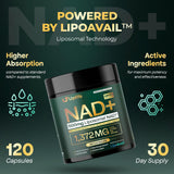 UPLIFE Advanced NAD+ Complex 1372mg 24 Capsules side view