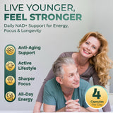 UPLIFE Advanced NAD+ Complex 1372mg capsules on a white background