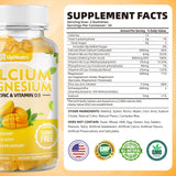 UPNEUTRI Calcium Magnesium Zinc Gummies bottle side view