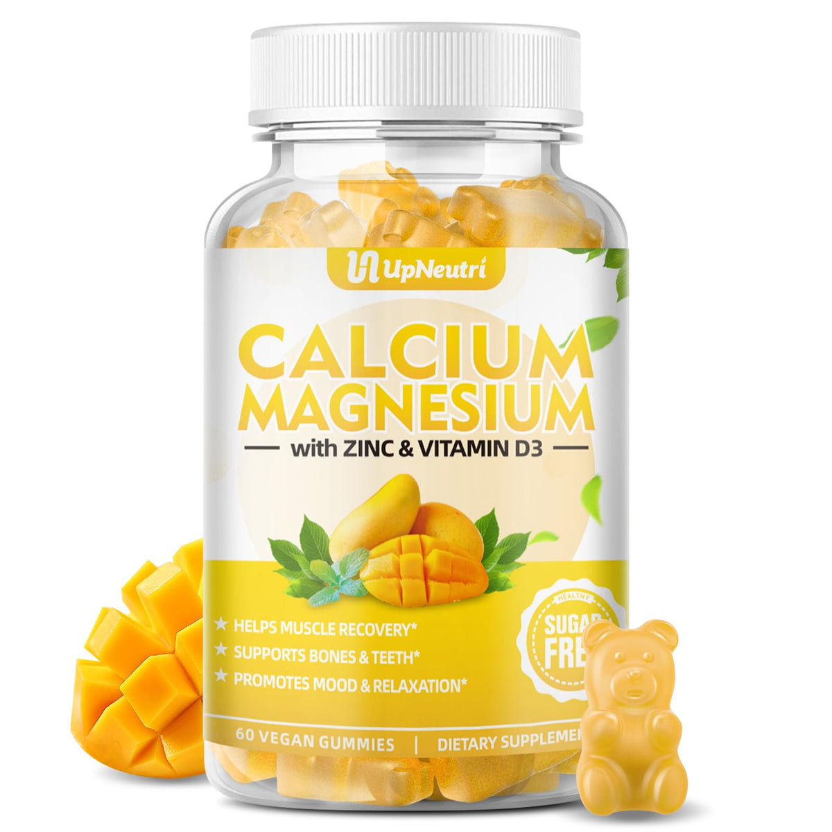 UPNEUTRI Calcium Magnesium Zinc Gummies front view