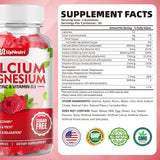 UPNEUTRI Calcium Magnesium Zinc Gummies raspberry flavour