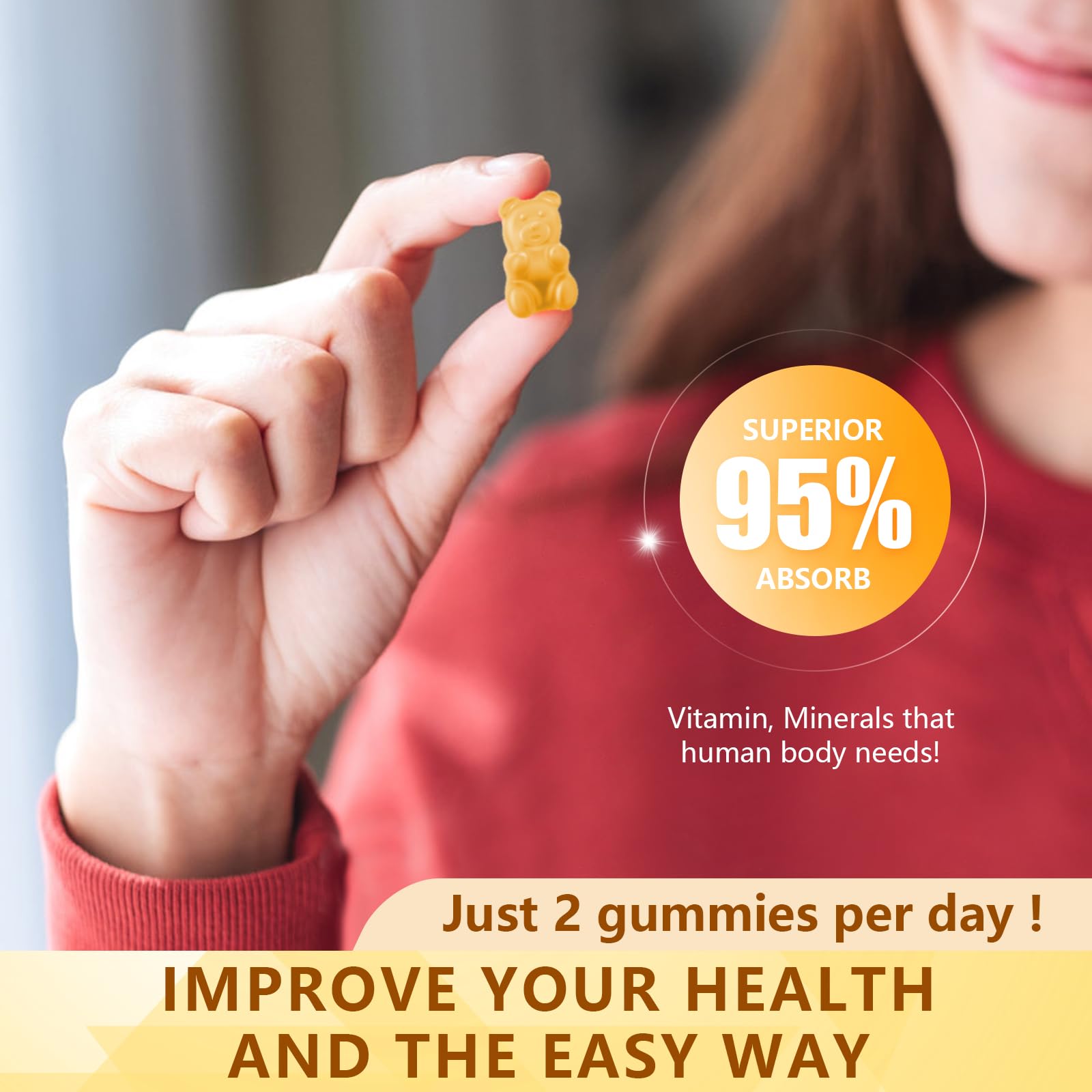 UPNEUTRI Calcium Magnesium Zinc Gummies with mango flavour
