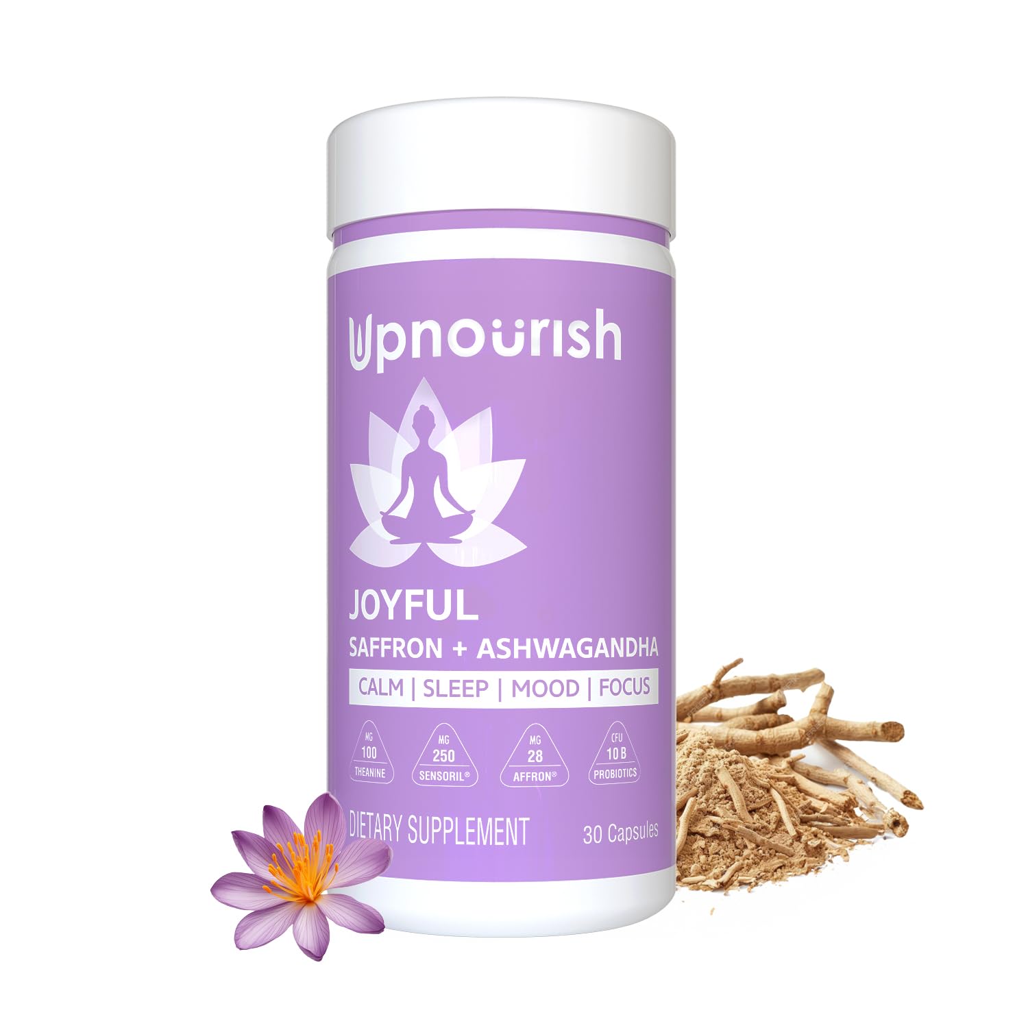 UpNourish Ashwagandha Supplement 60g front view