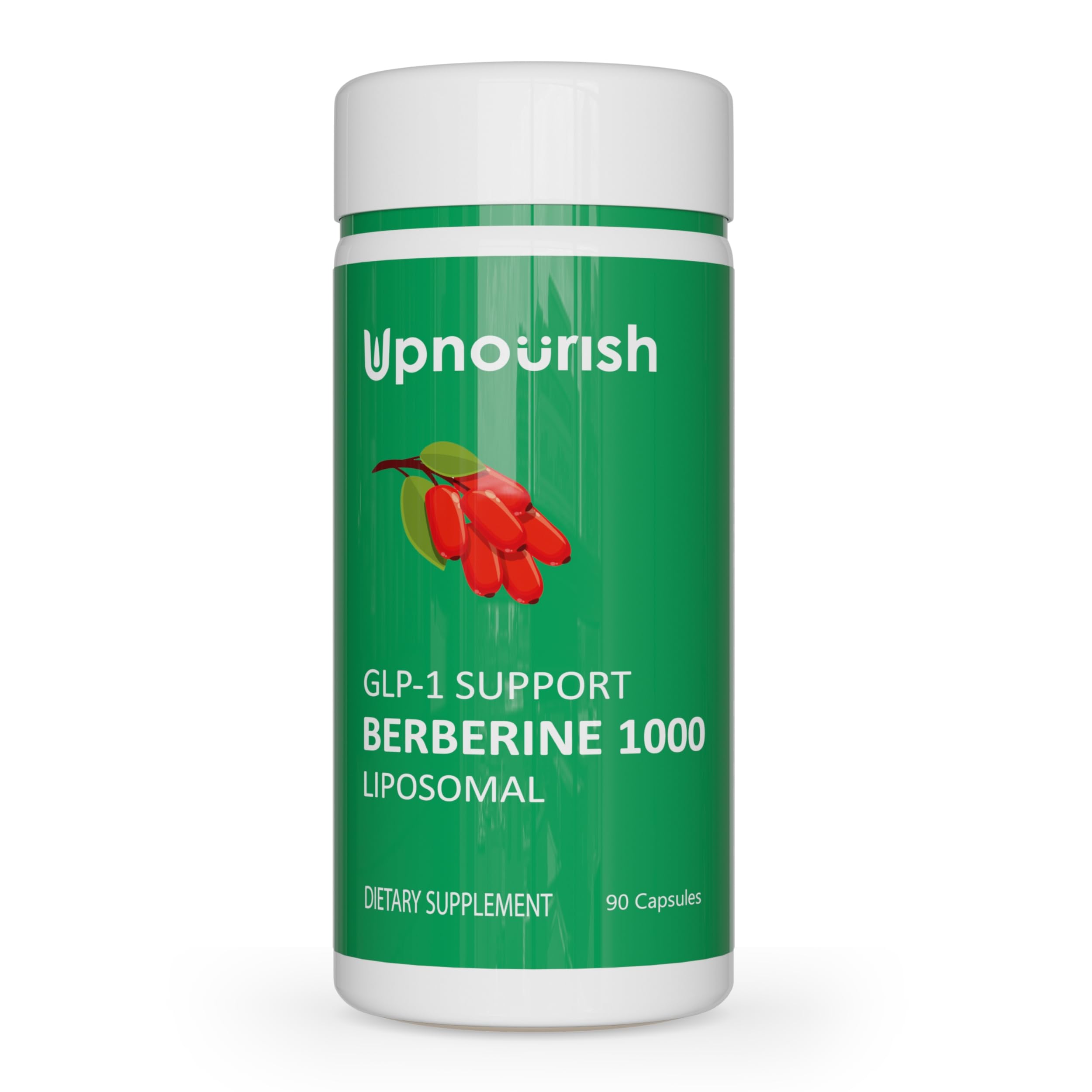 UpNourish Berberine 1000mg capsules bottle front view