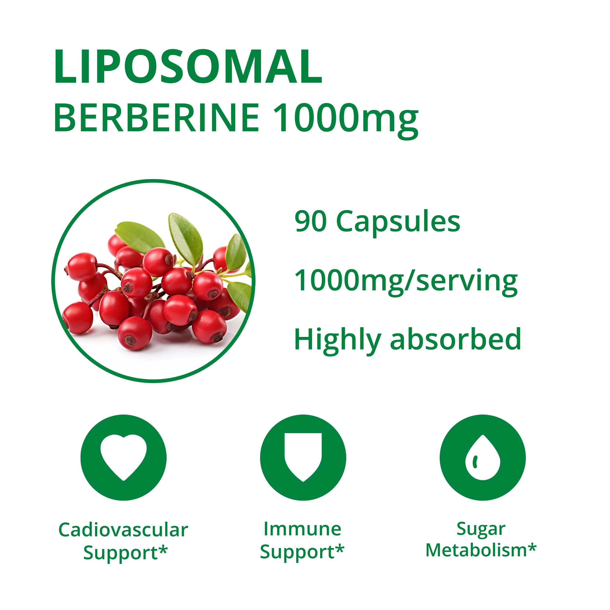 UpNourish Berberine 1000mg capsules close-up of capsules