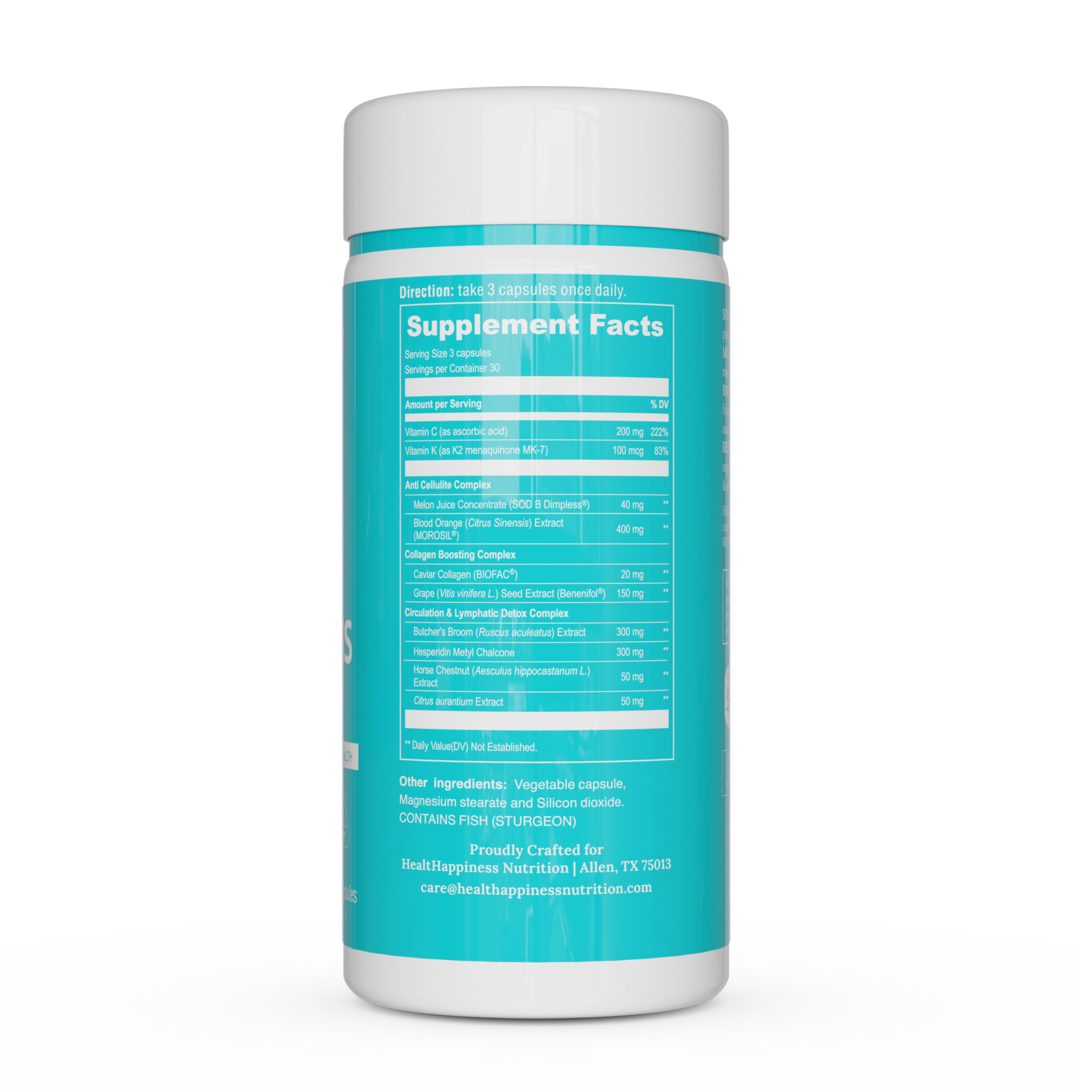 UpNourish Collagen Capsules with a notebook and pen for daily tracking