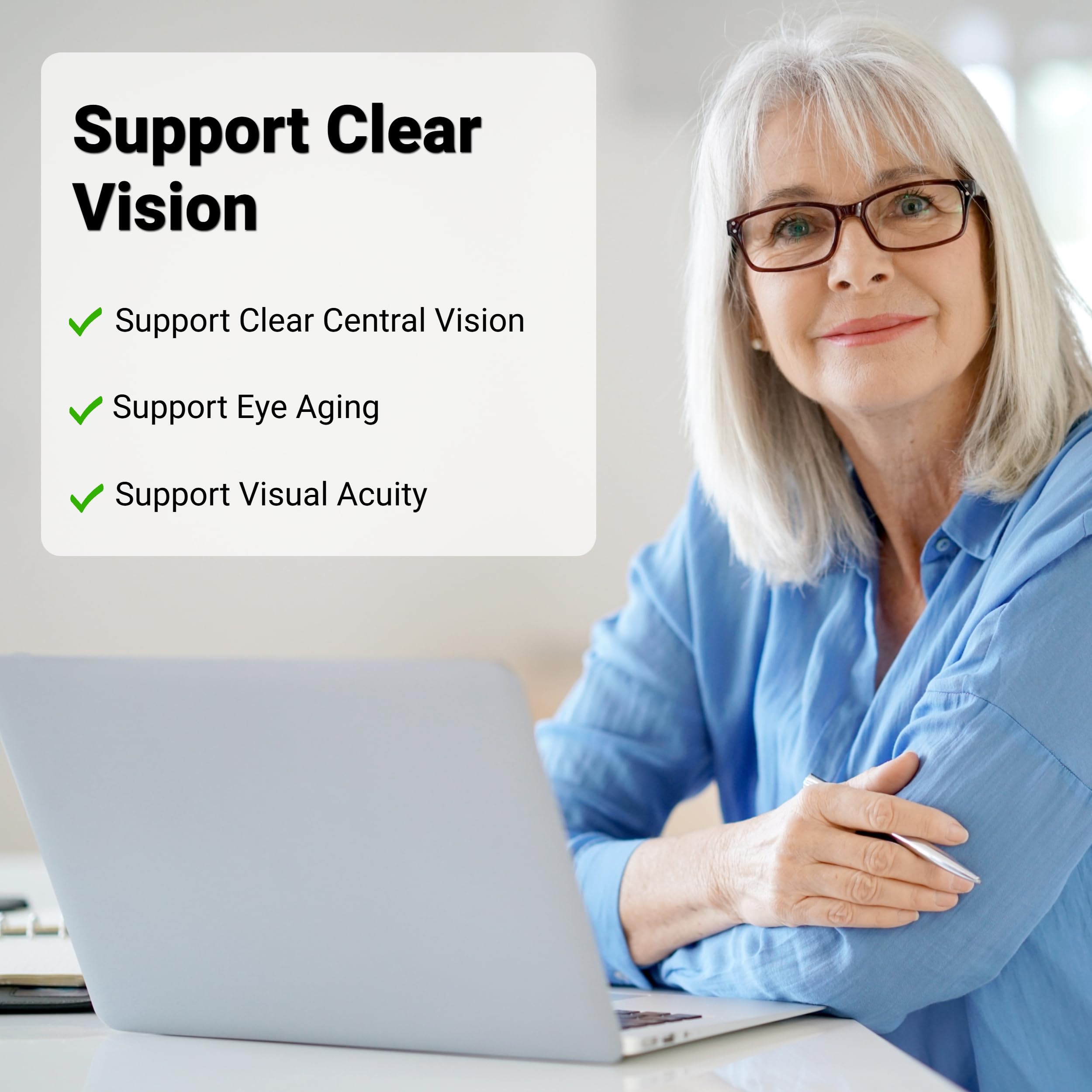 UpNourish Lutein Eye Support Supplement 100g capsule close-up