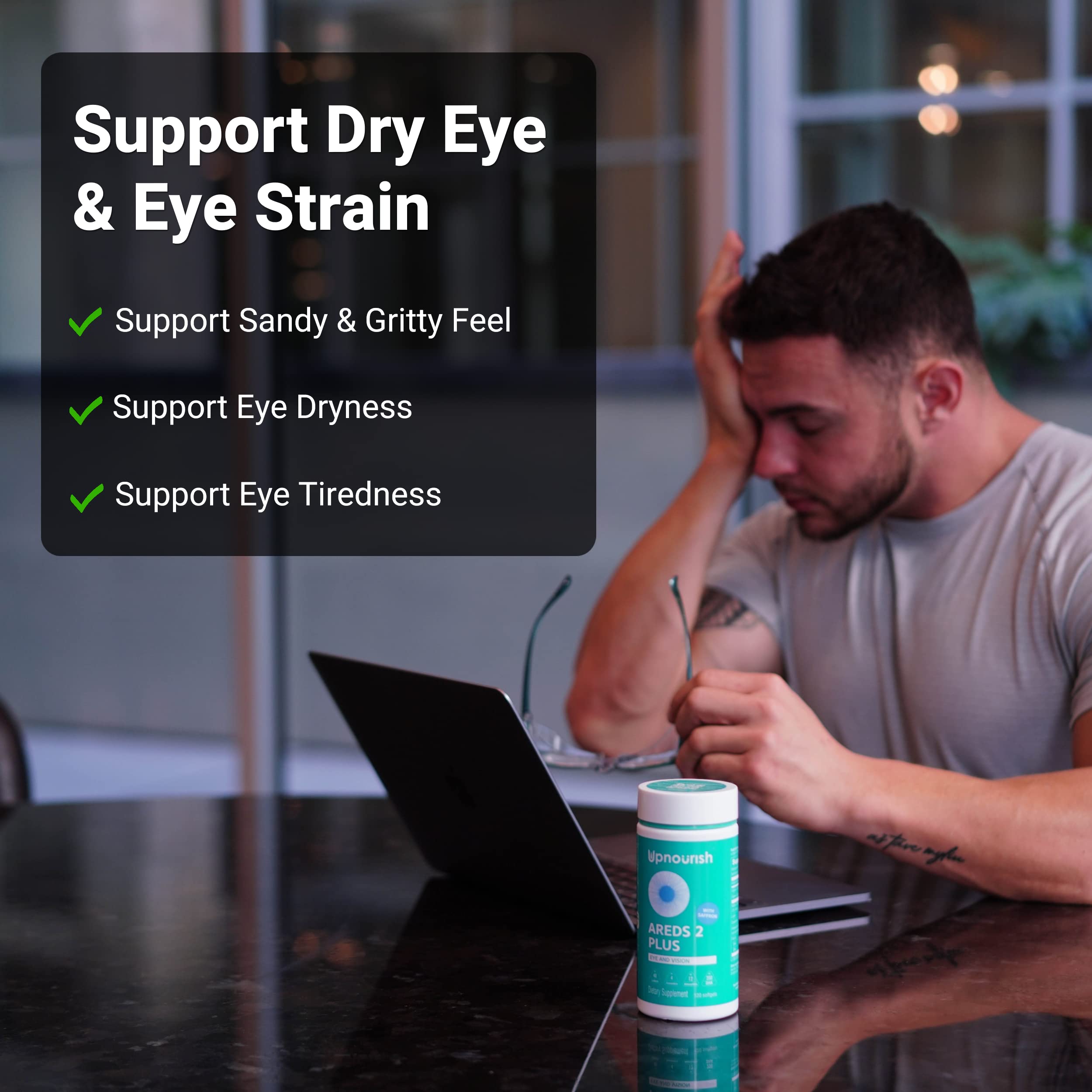 UpNourish Lutein Eye Support Supplement 100g packaging