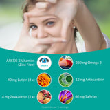 UpNourish Lutein Eye Support Supplement 100g side view