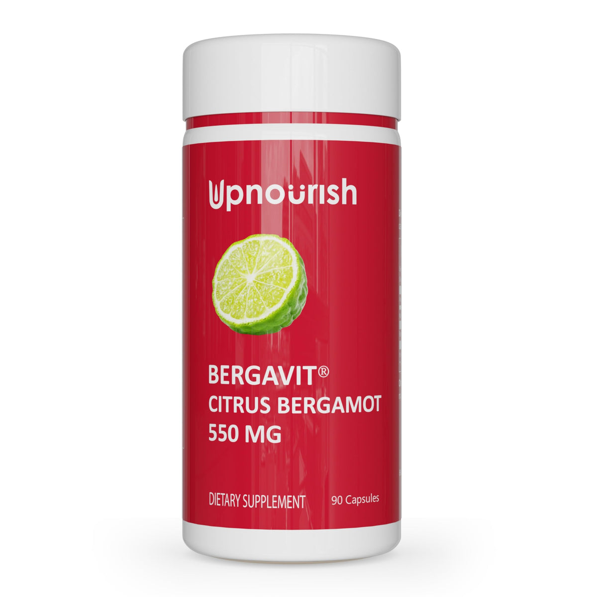UpNourish Olive Leaf Extract with BERGAVIT front view