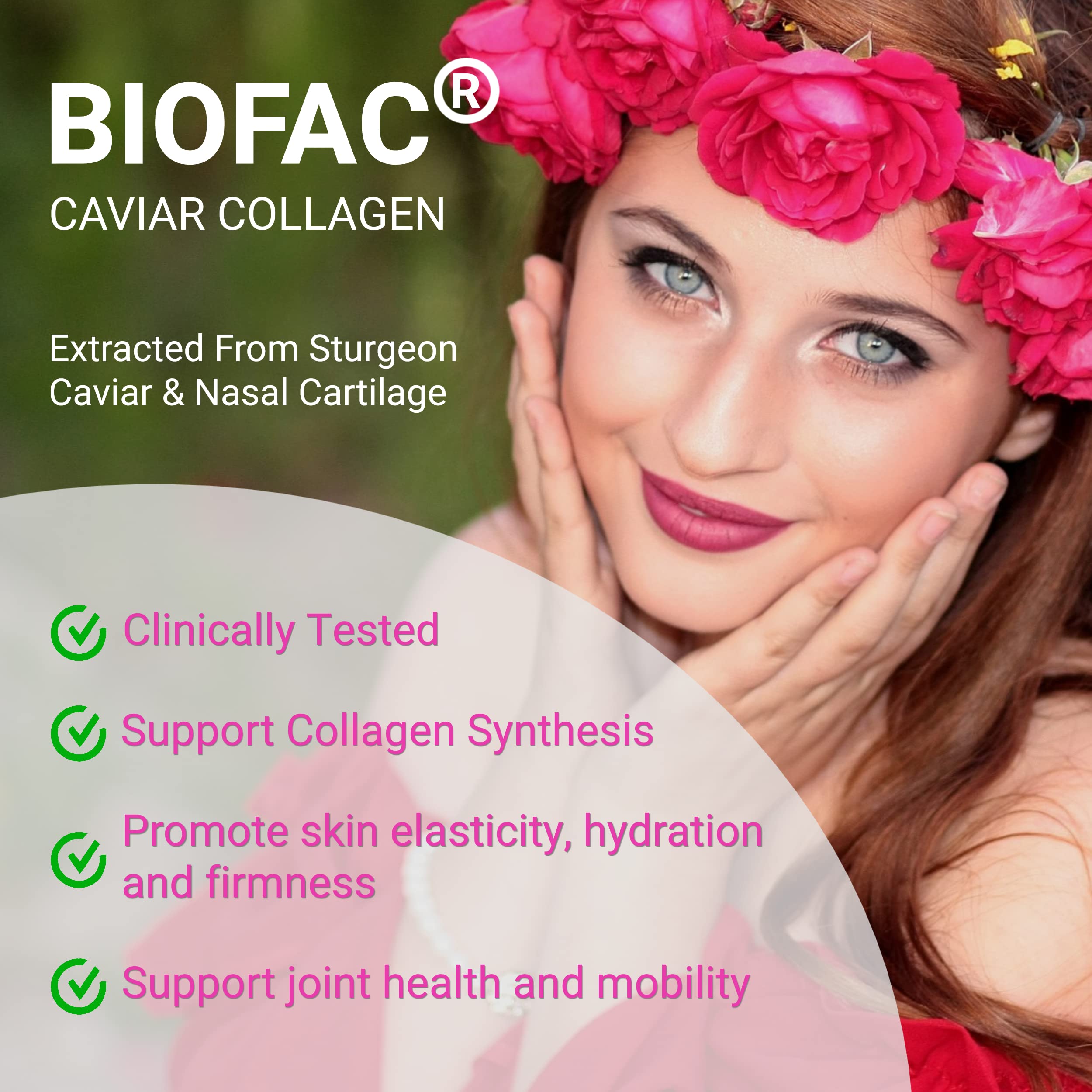 UpNourish Probiotics Caviar Collagen contents close-up