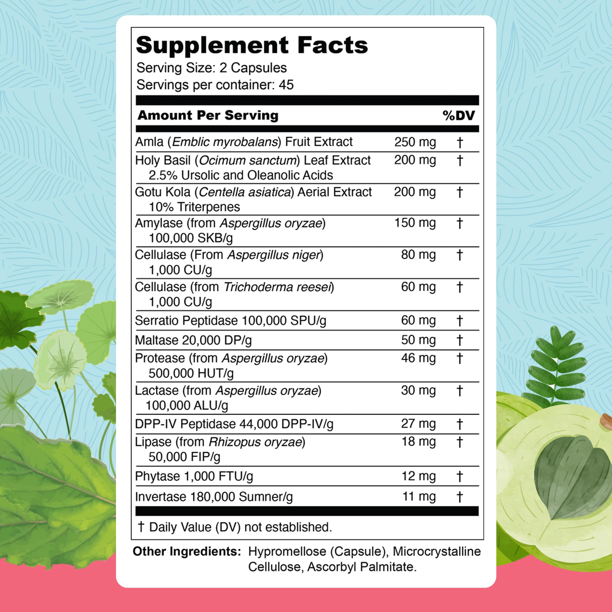 UpWellness Total Revive+ Multi-Enzymes 100g capsule close-up
