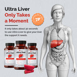 UpWellness Ultra Liver Supplement bottle with a measuring spoon
