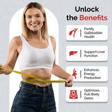 UpWellness Ultra Liver Supplement bottle with capsules on a table