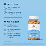 Uqora Defend Turmeric Supplement bottle with water