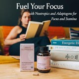 Urban Moonshine Focus Supplement packaging with organic certification