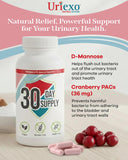 Uriexo Cranberry D-Mannose Supplement capsule close-up