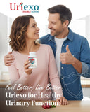 Uriexo Cranberry D-Mannose Supplement with a glass of water