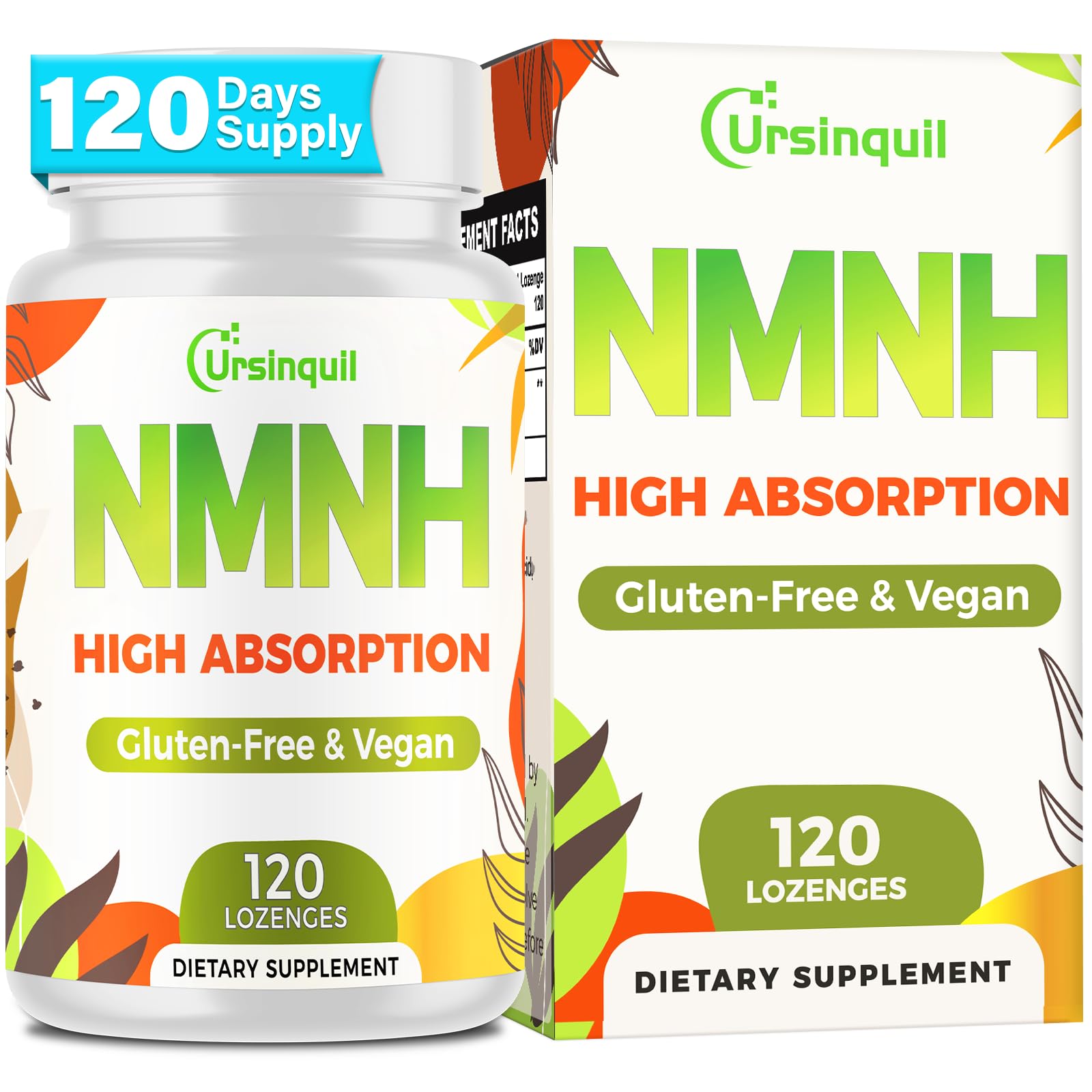 Ursinquil NMNH Sublingual Lozenges 500mg front view