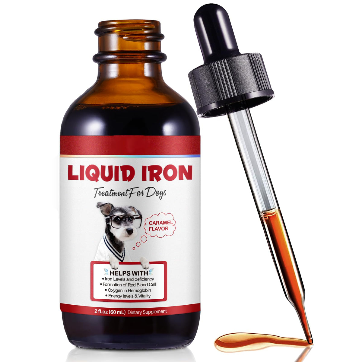 Uruses Liquid Iron Drops for Dogs 28g front view