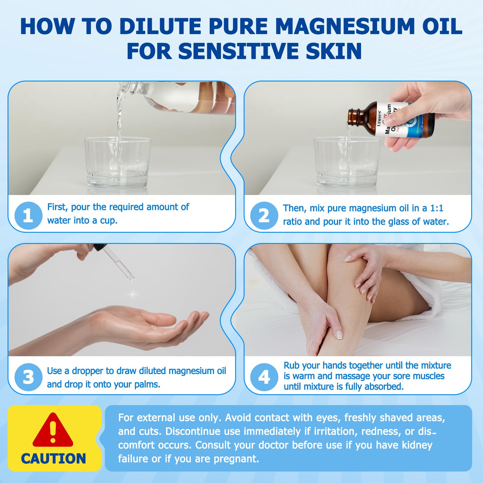Uruses Magnesium Oil Spray 290g close-up of spray nozzle