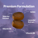 URVI GABA Gummies 5-in-1 Sleep Aid displayed with lavender flowers