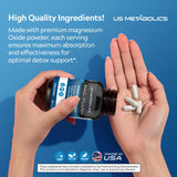 US a balanced routine Magnesium Flush 750mg capsules bottle with label