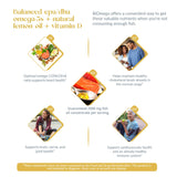 USANA BiOmega Omega-3 Supplement capsules close-up