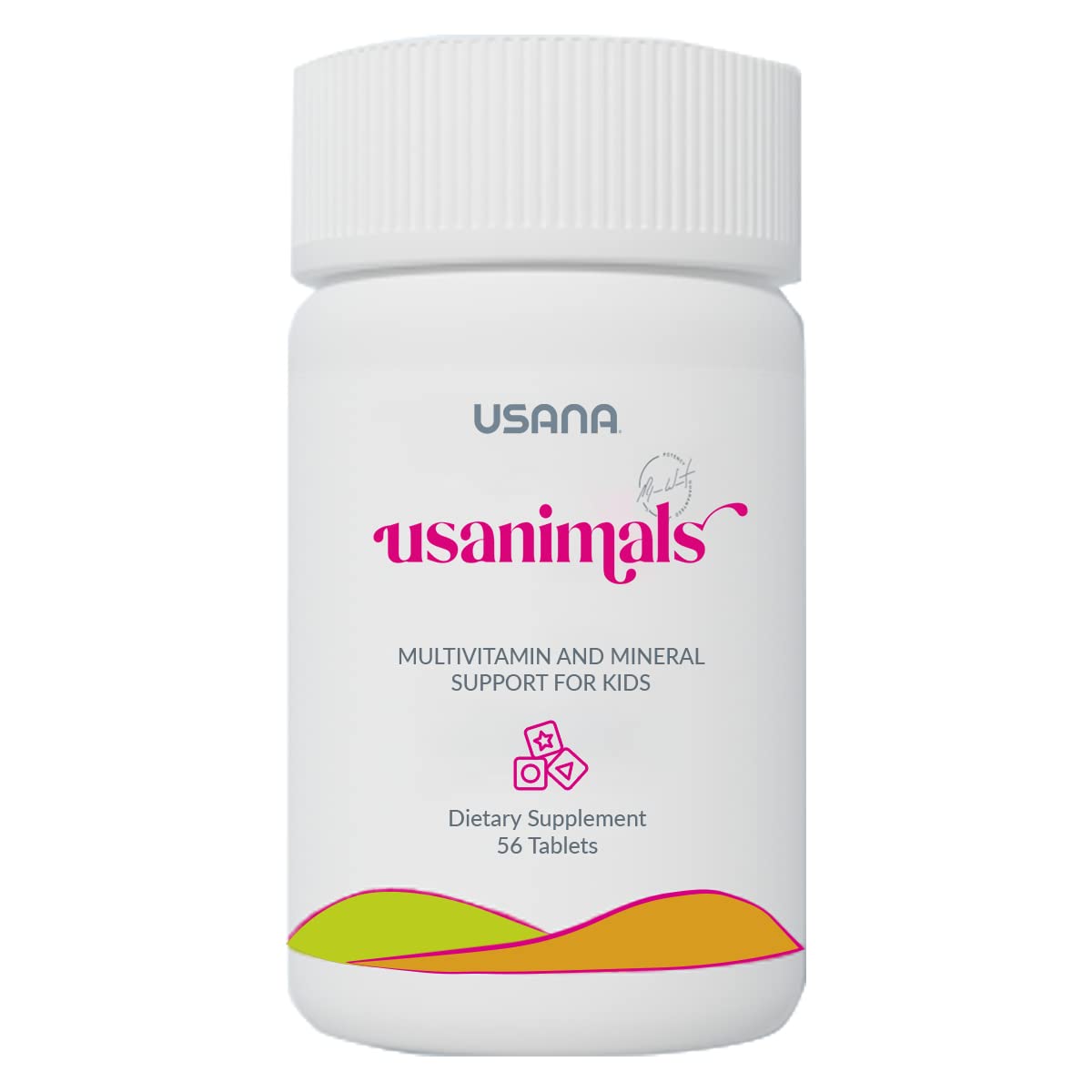 USANA Usanimals Multivitamins 125g front view