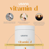 USANA Vitamin D 2000 IU supplement packaging details