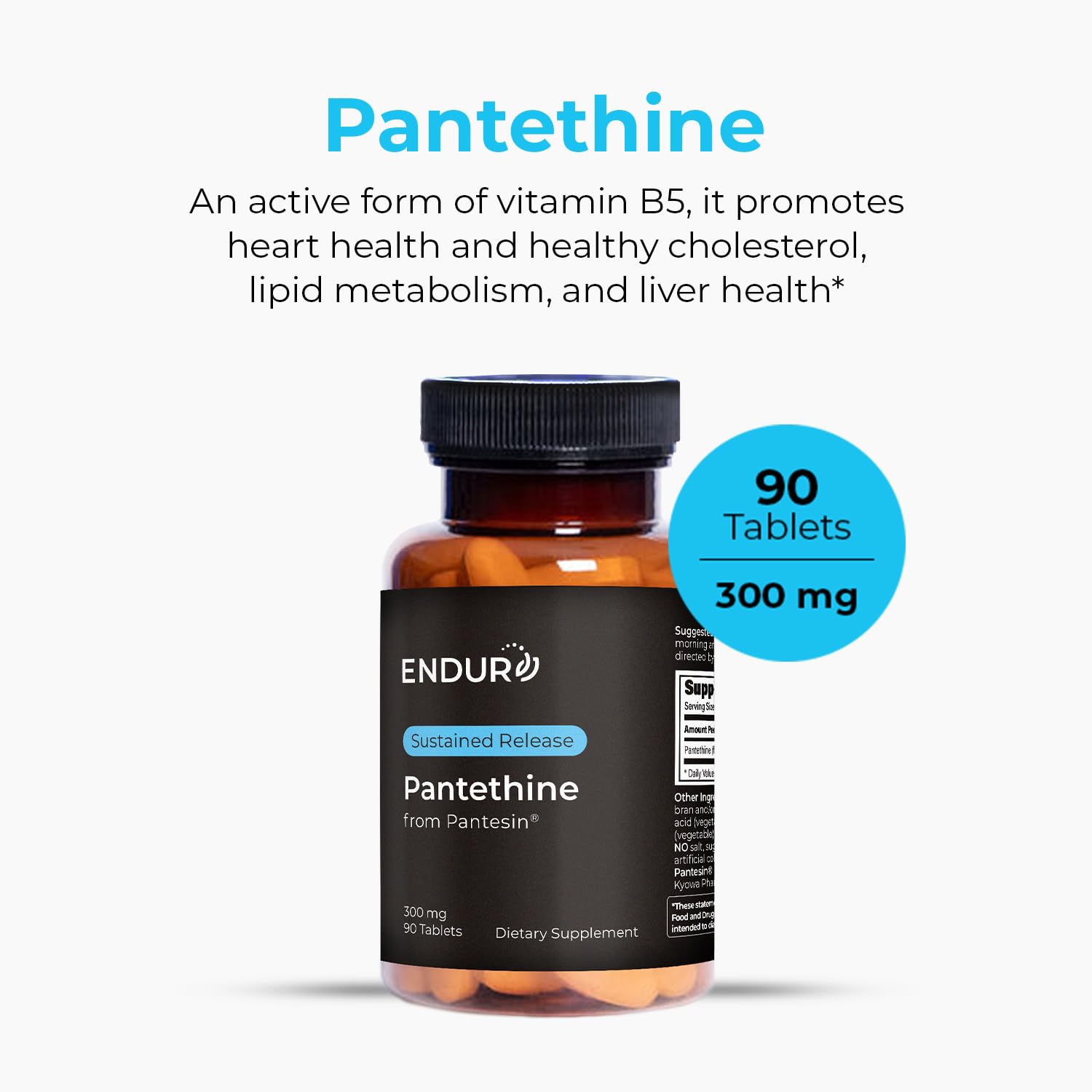 use Products Pantethine Supplement packaging