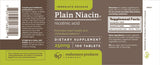 use Products Plain Niacin 500mg Supplement packaging and tablet