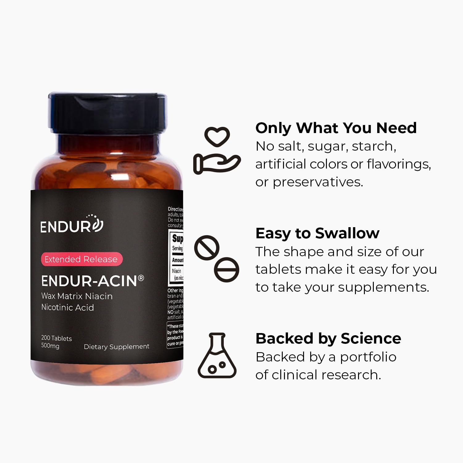 use Products use-ACIN 250mg supplement tablet on a wooden surface
