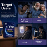 User applying REVCIODOWS Deep Sleep Stickers before bed