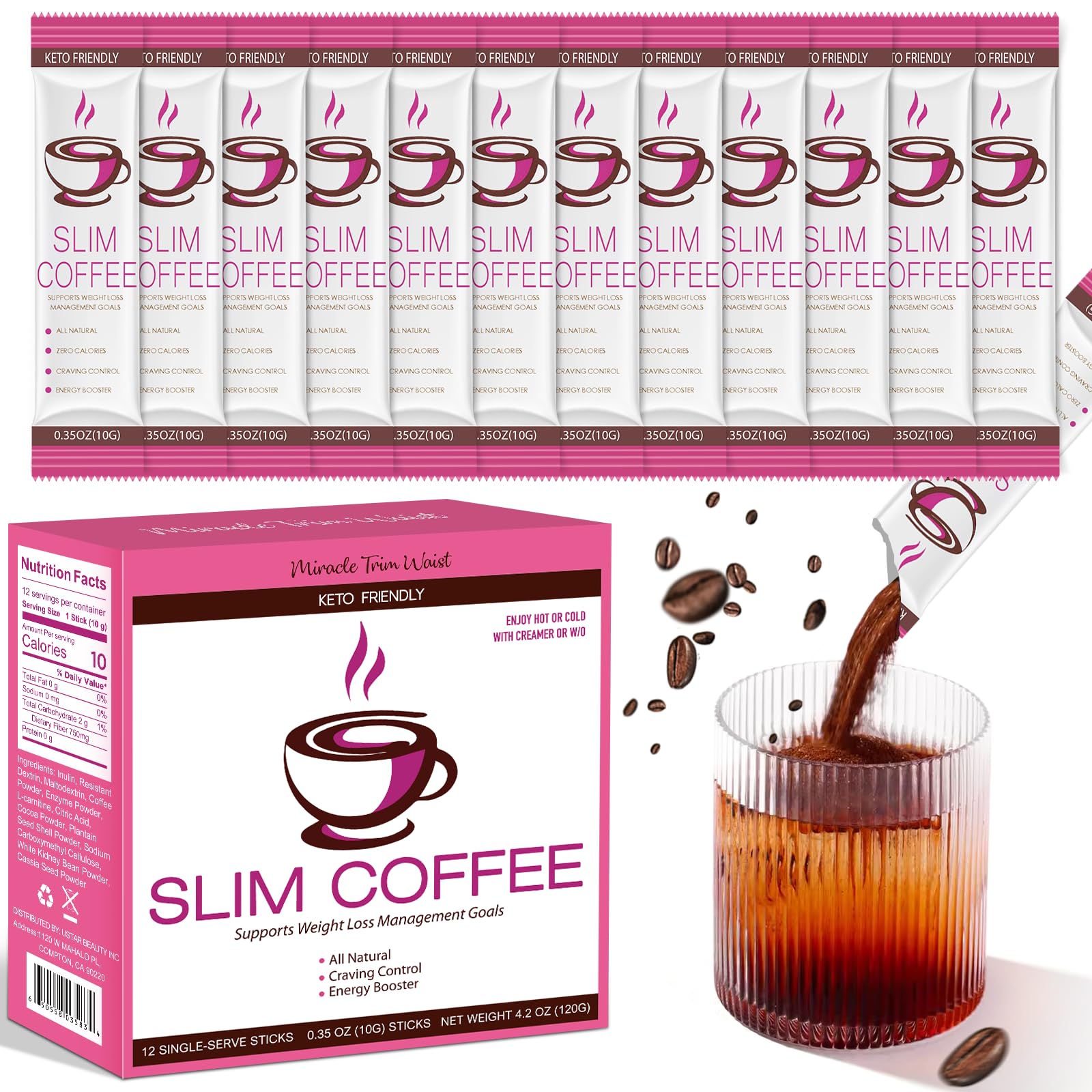 USTAR Green Coffee Bean Slim Coffee 159g front view packaging