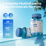Utcils 5-in-1 Men's Multivitamin Gummies close-up of gummies