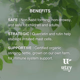 Utzy Naturals Allurtica Herbal Supplement with a measuring spoon