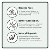 Utzy Naturals Allurtica Nettle Capsules on a wooden table
