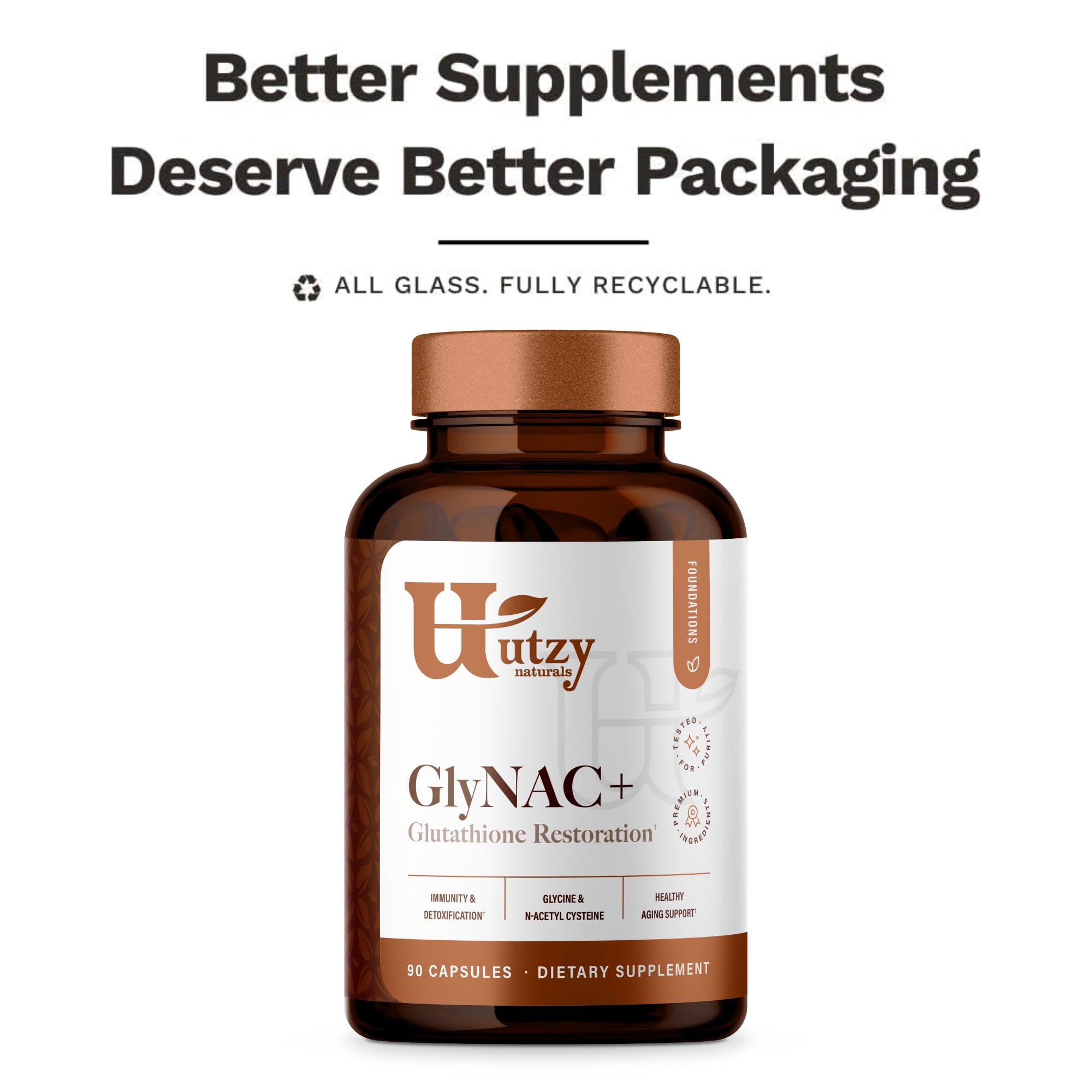 Utzy Naturals Antioxidant Blend Capsules ingredients close-up