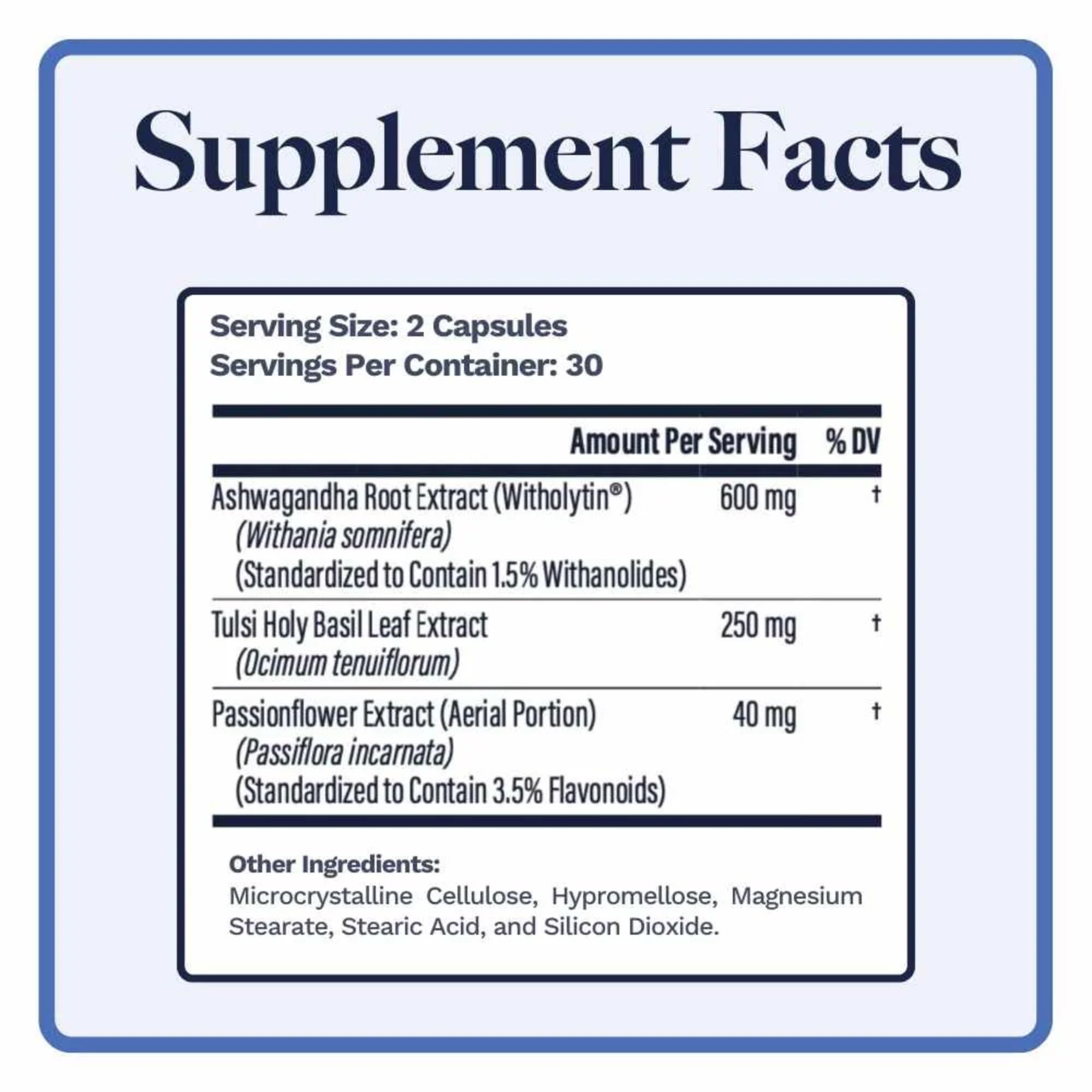 Utzy Naturals Ashwagandha Adaptogen Blend 191g back view