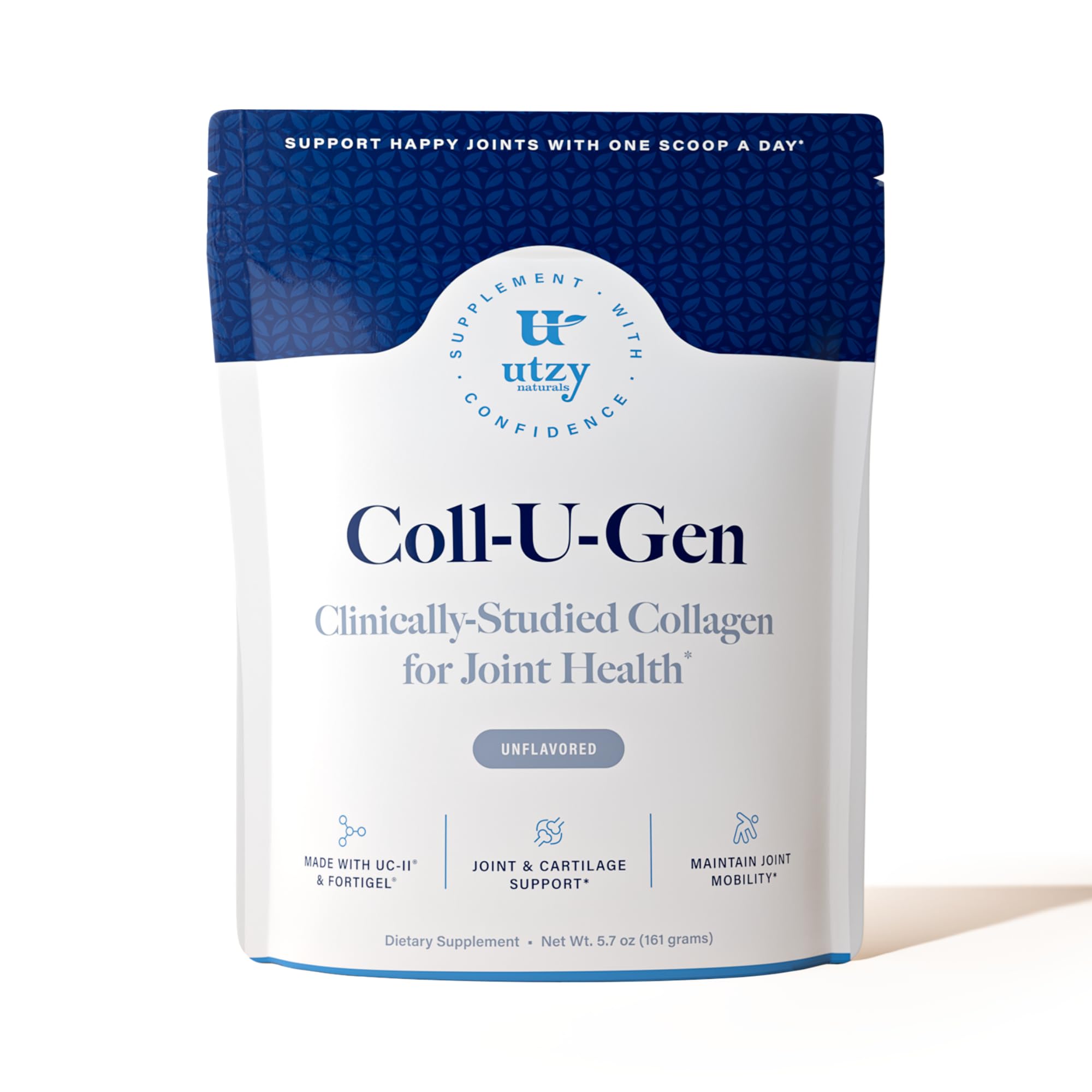 Utzy Naturals Coll-U-Gen Collagen Powder 162g front view