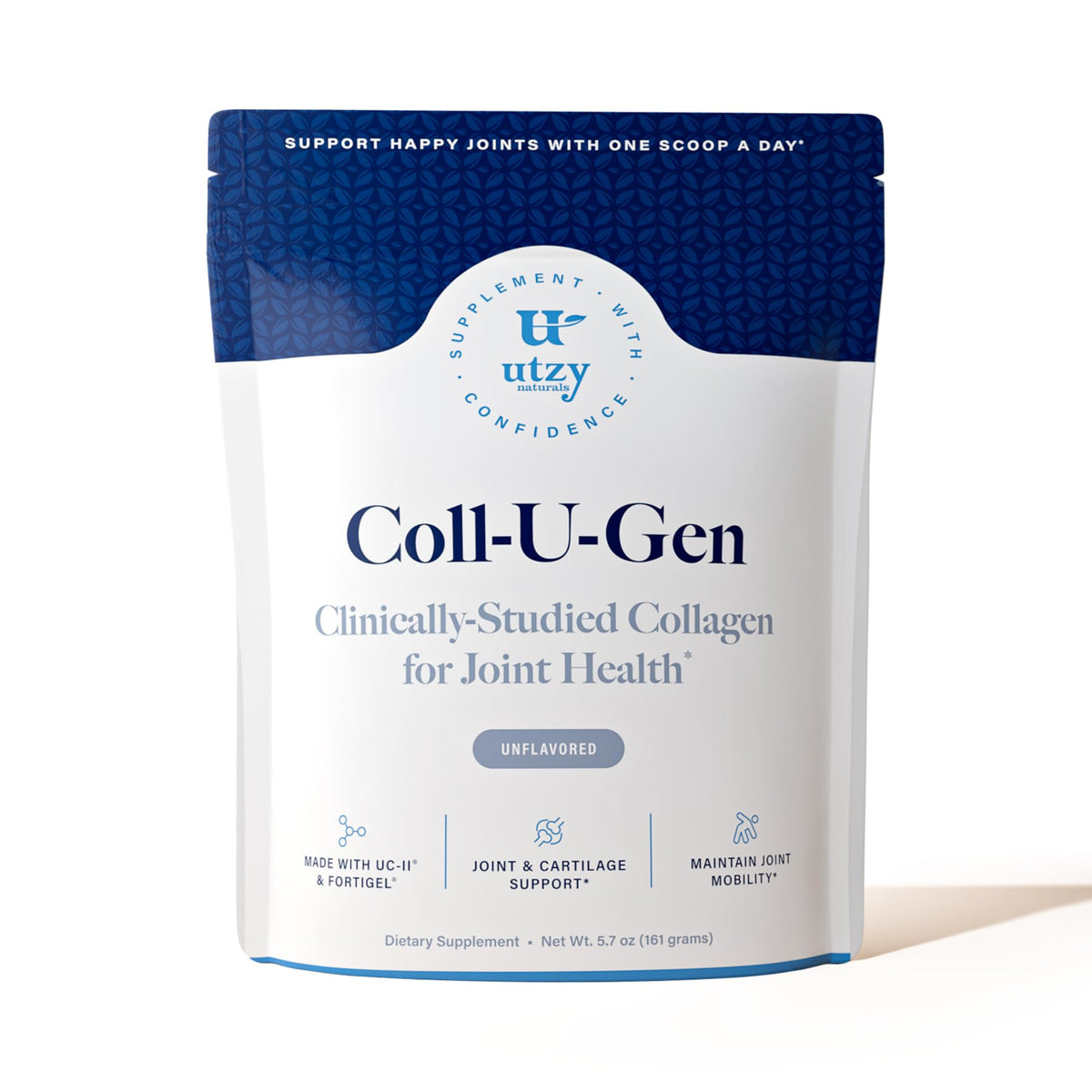 Utzy Naturals Coll-U-Gen Collagen Powder 162g front view