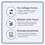 Utzy Naturals Coll-U-Gen Collagen Powder 162g scoop in a glass