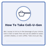 Utzy Naturals Coll-U-Gen Collagen Powder 162g serving suggestion
